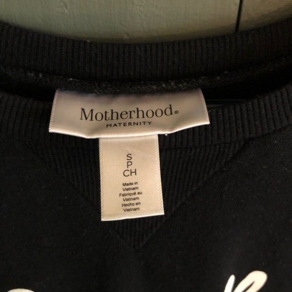 HOST PICK! Motherhood Maternity blk sweatshirt,SM - Picture 5 of 6